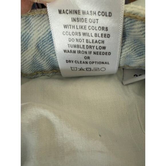 Vervet 90’s Vintage Flare Light Wash Distressed Jeans Womens Size 28 - Picture 10 of 10